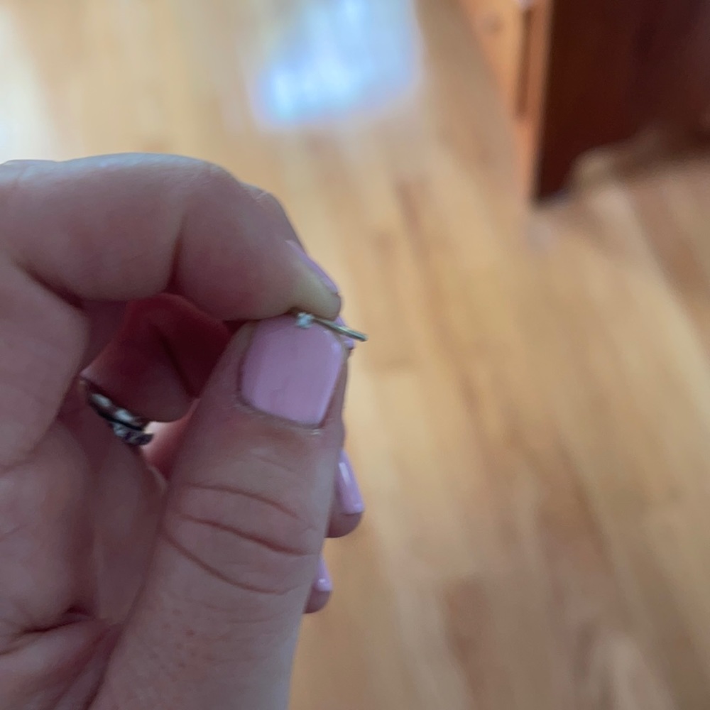 14k Diamond nose ring
